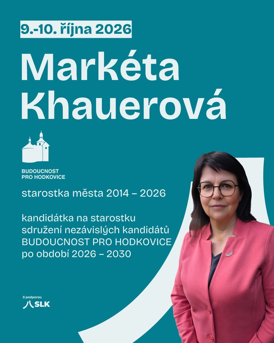Markéta Khauerová — kandidátka na starostku · starostka 2014–2026