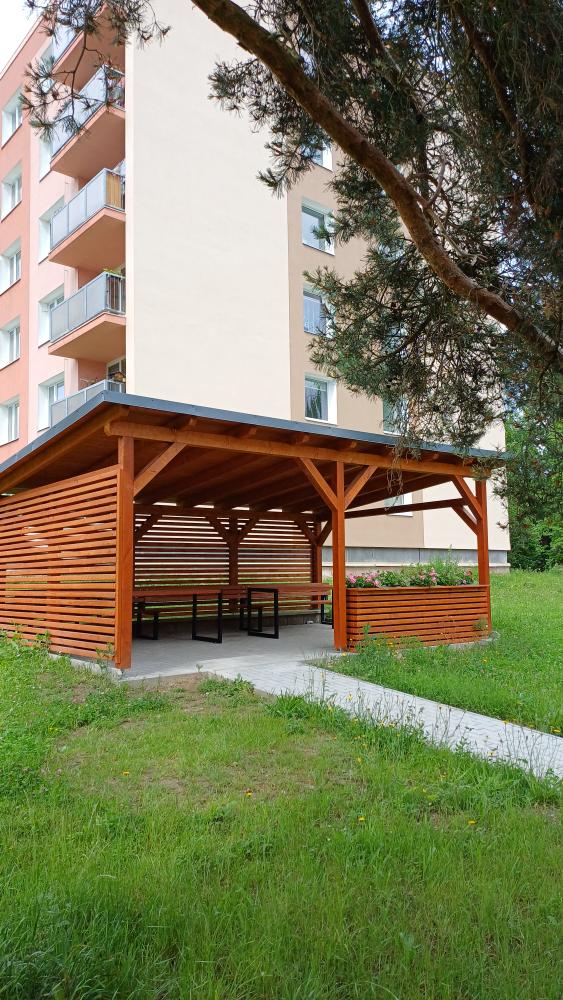 Pergola u DPS na sídlišti Podlesí